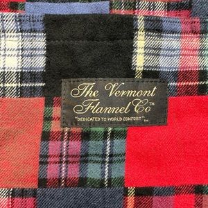 THE VERMONT FLANNEL COMPANY FLANNEL PATCHWORK TOTE HANDBAG